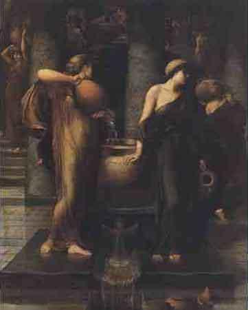 John Ruskin,HRWS The daughters of king Danaus pour water into a bottomless vessel Germany oil painting art